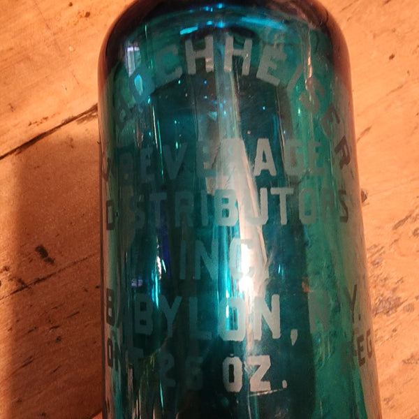 Vintage Blue Seltzer Bottle