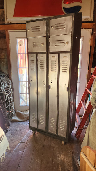 Refinished Vintage Industrial School Lockers