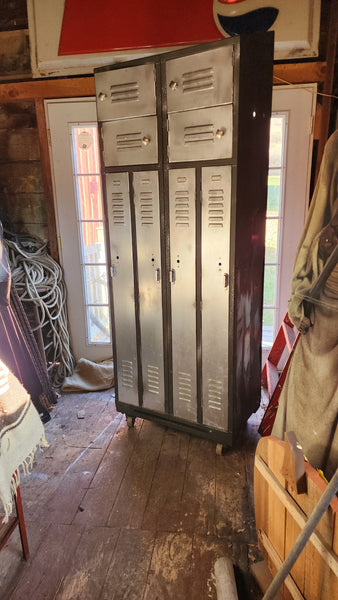 Refinished Vintage Industrial School Lockers