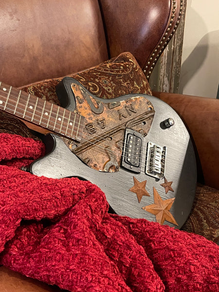 Electric Guitar with 1948 New York Plates