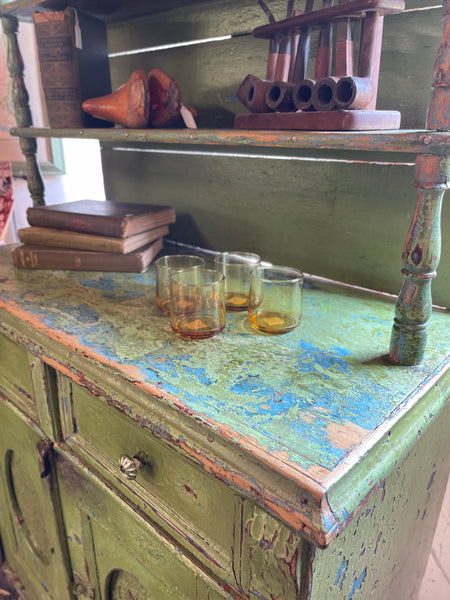 Early American Pie Safe Cabinet