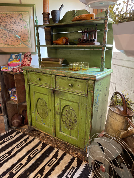 Early American Pie Safe Cabinet