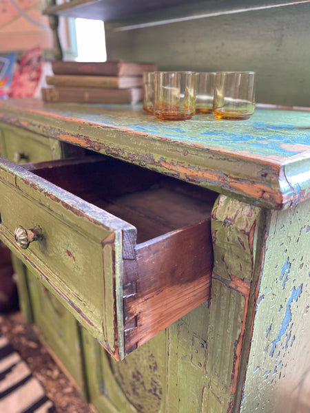 Early American Pie Safe Cabinet