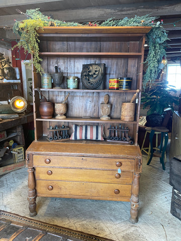 Primitive Step-back Secretary Desk